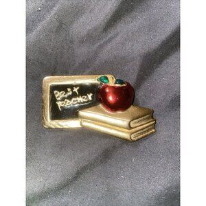 Best‎ Teacher Pin New Goldtone Apple Books
